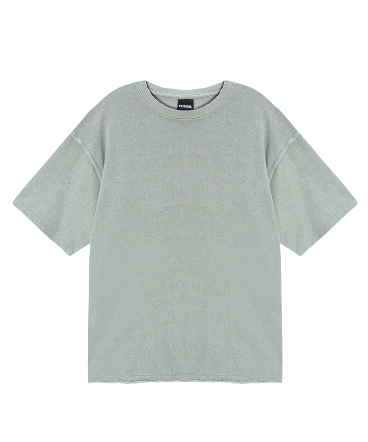 tonsil-fw-26-pigment-cut-off-short-sleeve-t-shirt-mint-mint-s