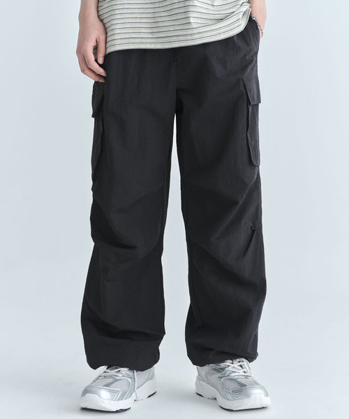 codegraphy-ss-26-nylon-cargo-parachute-pants-black-black-s
