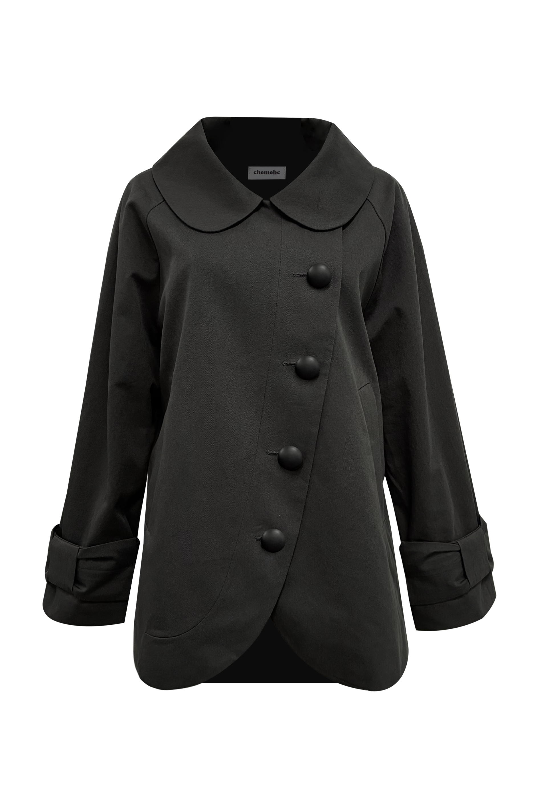 chemehc-fw-25-bow-round-cotton-half-coat-charcoal-charcoal-s