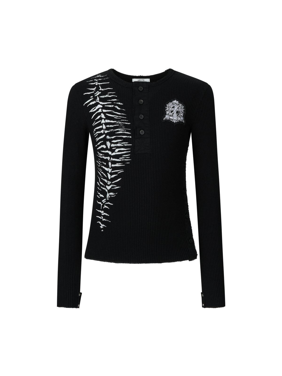 lecyto-fw-26-sacred-thorn-ribbed-top-black-black-s