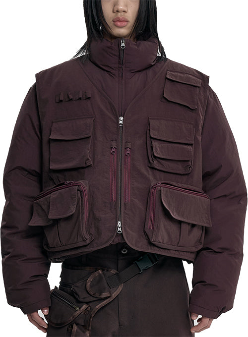 ajo-by-ajo-fw-25-cargo-vest-layered-padded-jacket-brown-brown-s