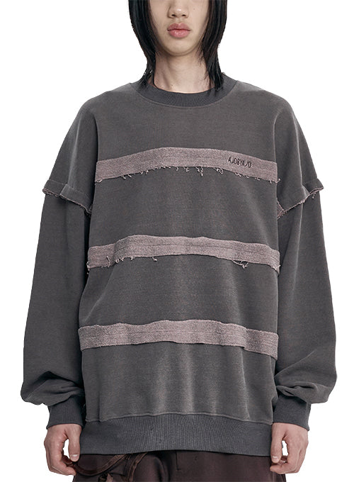 ajo-by-ajo-fw-25-inside-out-stripe-sweatshirt-brown-brown-s