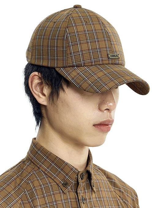 ajo-by-ajo-ss-26-check-baseball-cap-camel-camel-s