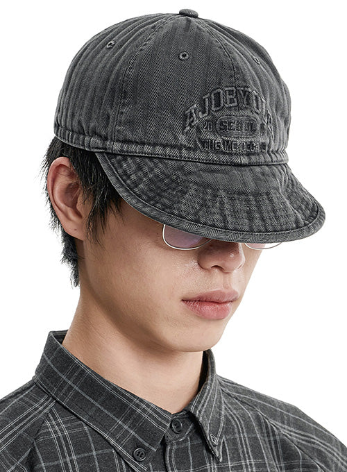 ajo-by-ajo-fw-26-washed-herringbone-soft-brim-cap-charcoal-charcoal-s