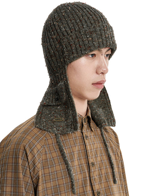 ajo-by-ajo-fw-26-speckled-knit-trooper-hat-charcoal-charcoal-s