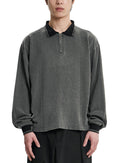 ajo-by-ajo-fw-26-rwk-washed-cable-stitch-collar-zip-up-charcoal-charcoal-s
