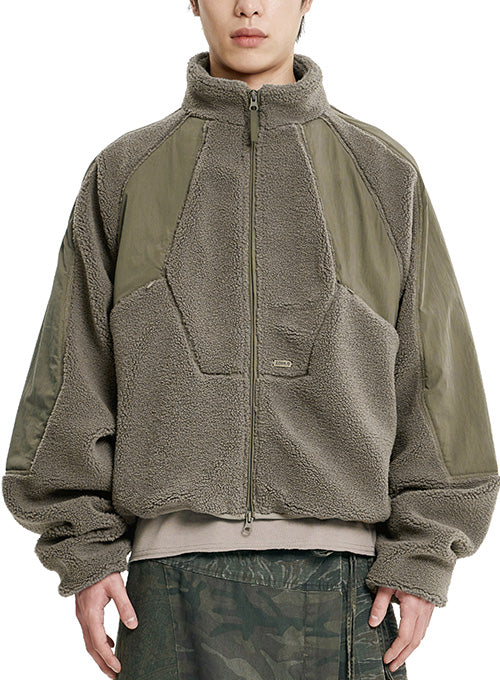 ajo-by-ajo-fw-26-raglan-fleece-nylon-panel-jacket-mocha-mocha-s