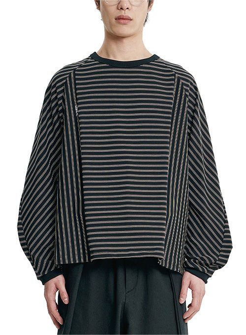 ajo-by-ajo-fw-26-sculpted-raglan-stripe-long-sleeve-black-black-s