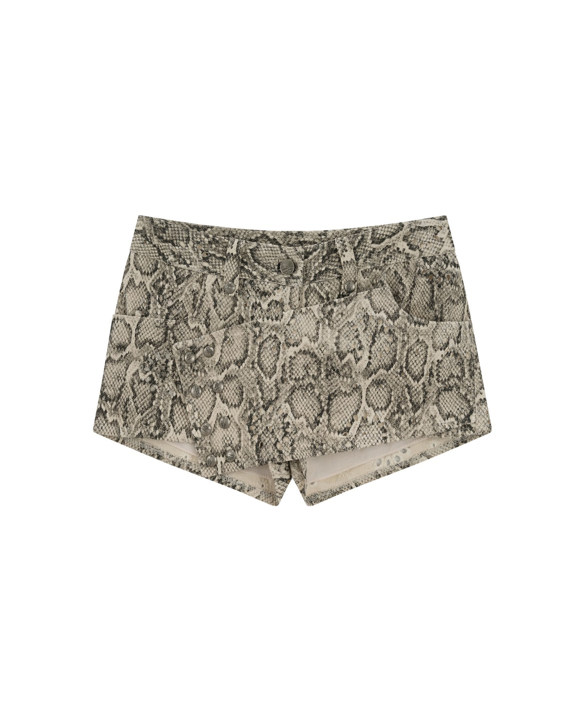 kashiko-fw-26-animal-layered-shorts-red-s