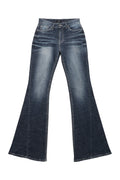 [SYNERJYN] CAT WASHING DENIM PANTS DEEP BLUE