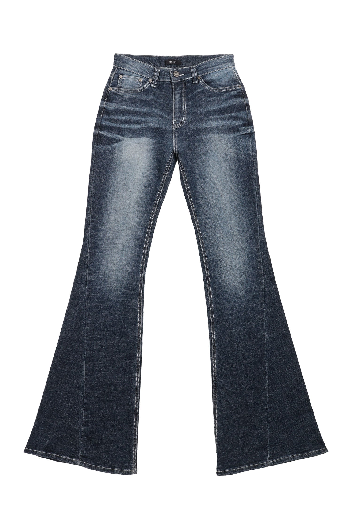 [SYNERJYN] CAT WASHING DENIM PANTS DEEP BLUE