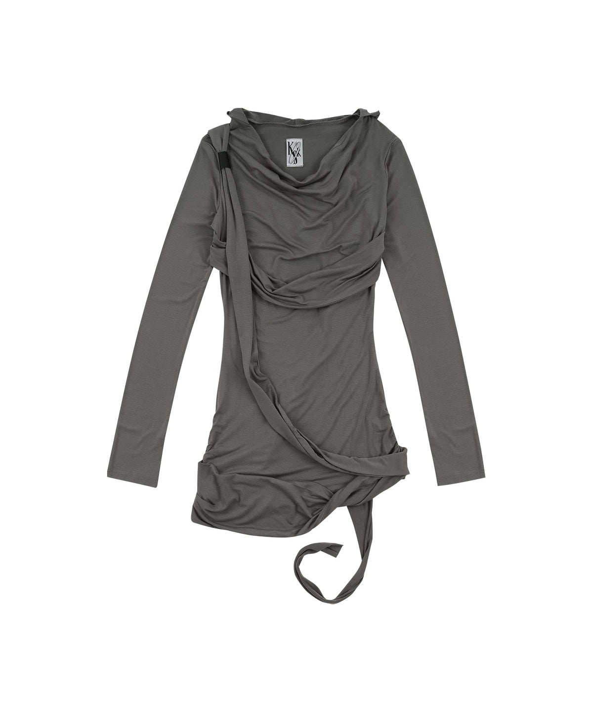 kashiko-fw-26-fallen-strapped-hooded-top-charcoal-charcoal-s