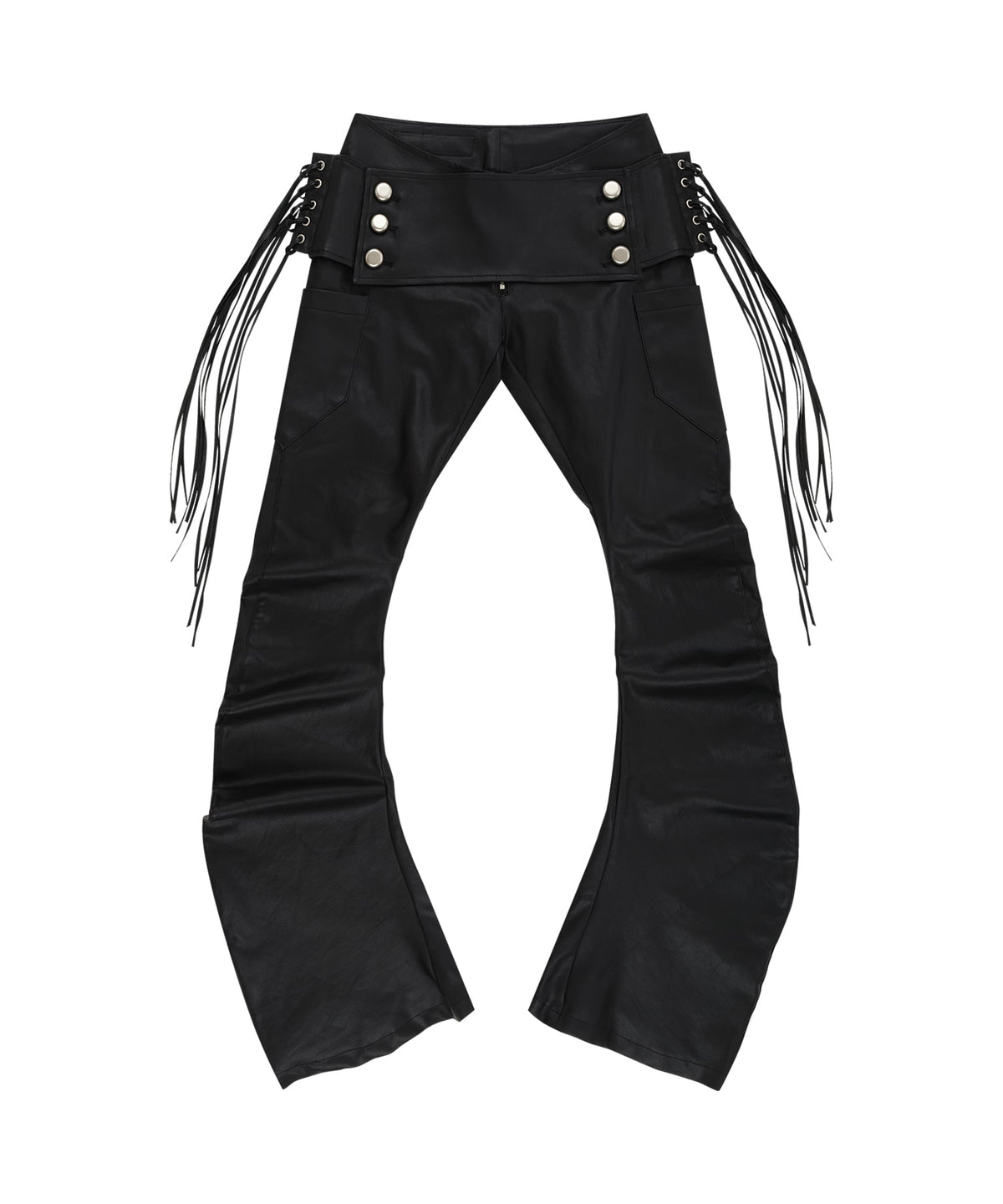 kashiko-fw-26-fringe-coated-jeans-black-s