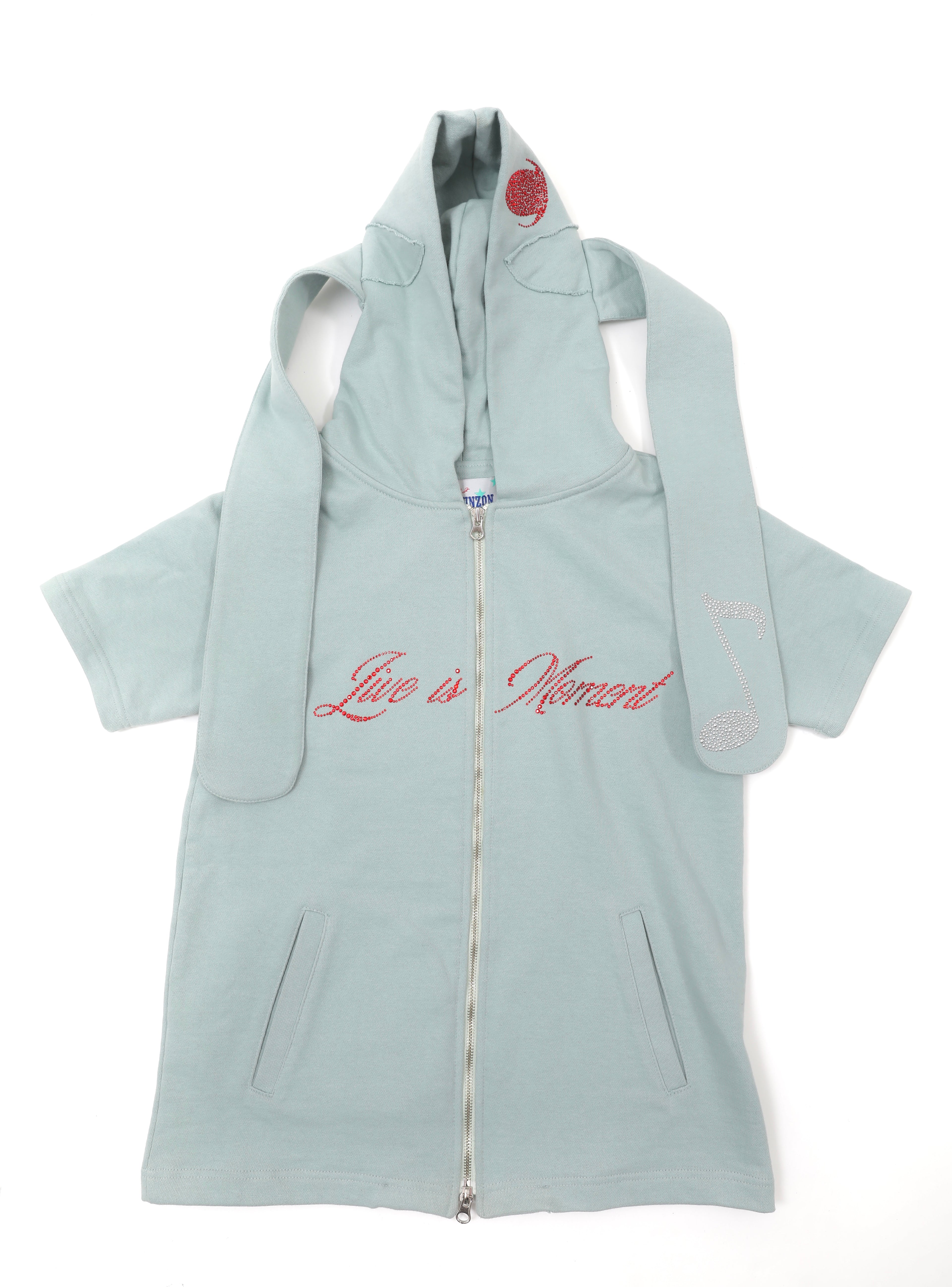 [MJZ] FATAL DISIEASE HOODIE (MINT GRAY)