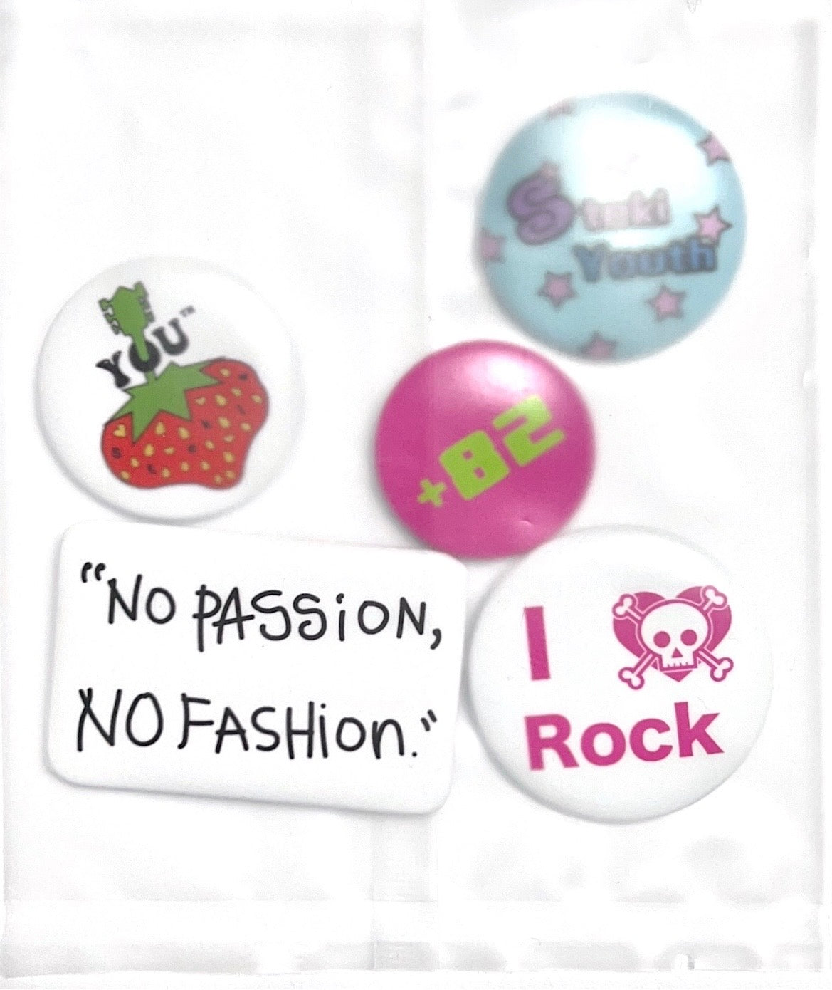 [STEKIYOUTH] NO RULES - PIN BADGE SET