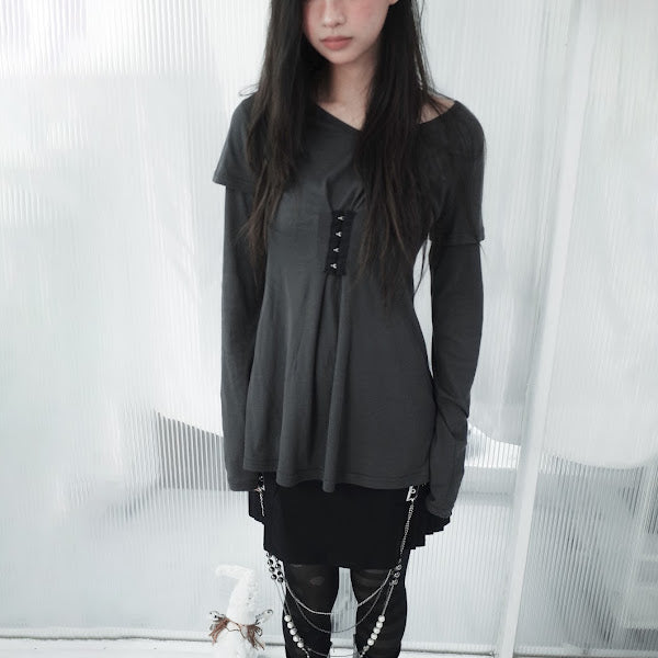 dydoshop-fw-26-dim-corset-layered-top-charcoal-charcoal-s