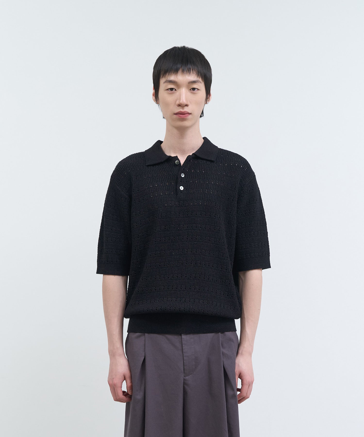 noise-ss-25-stripe-solid-collar-punching-knit-black-black-s