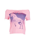 [MJZ] Fierce Horse Off Shorlder Top