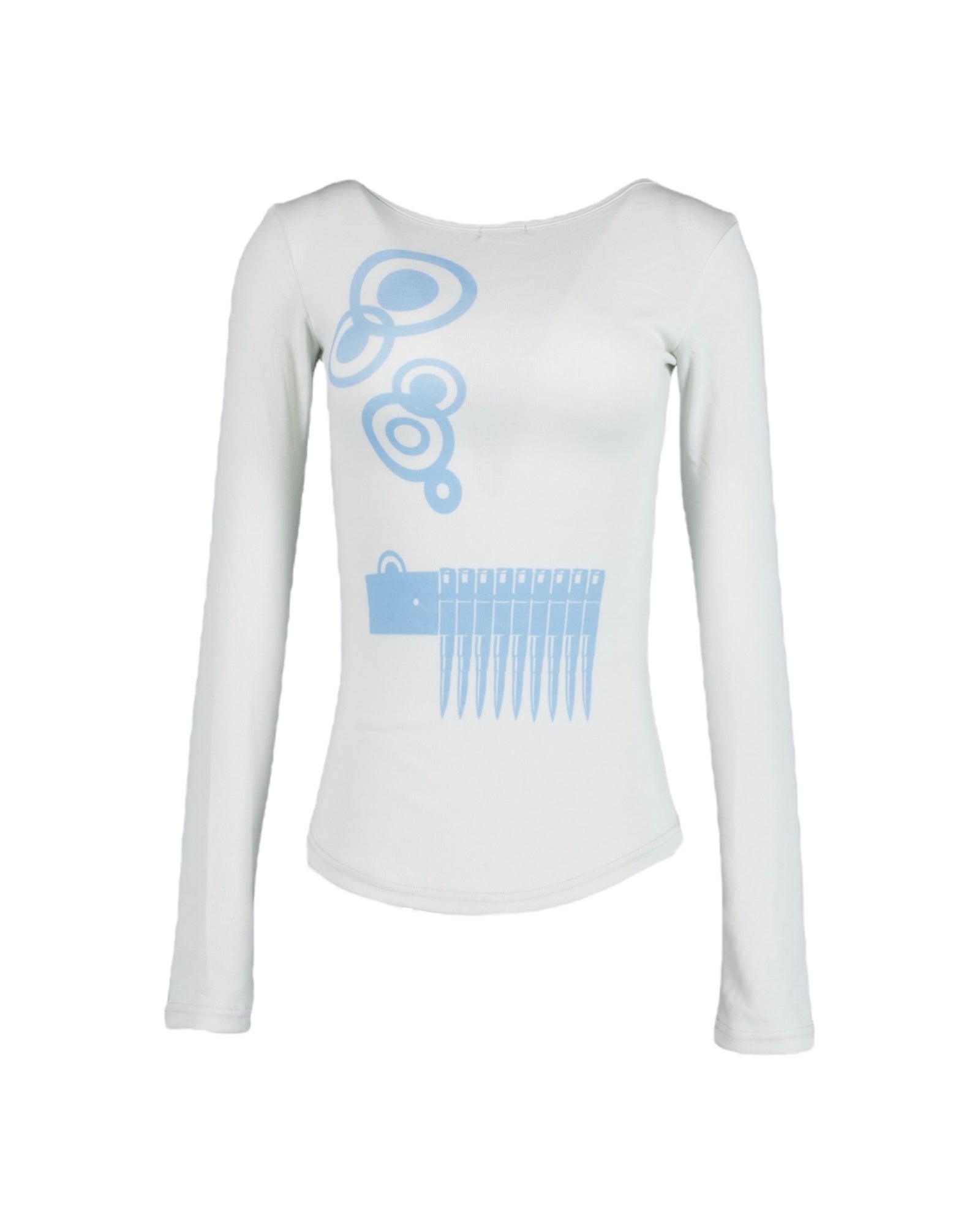 [MJZ] Magazine Skin Long sleeve (sky blue)