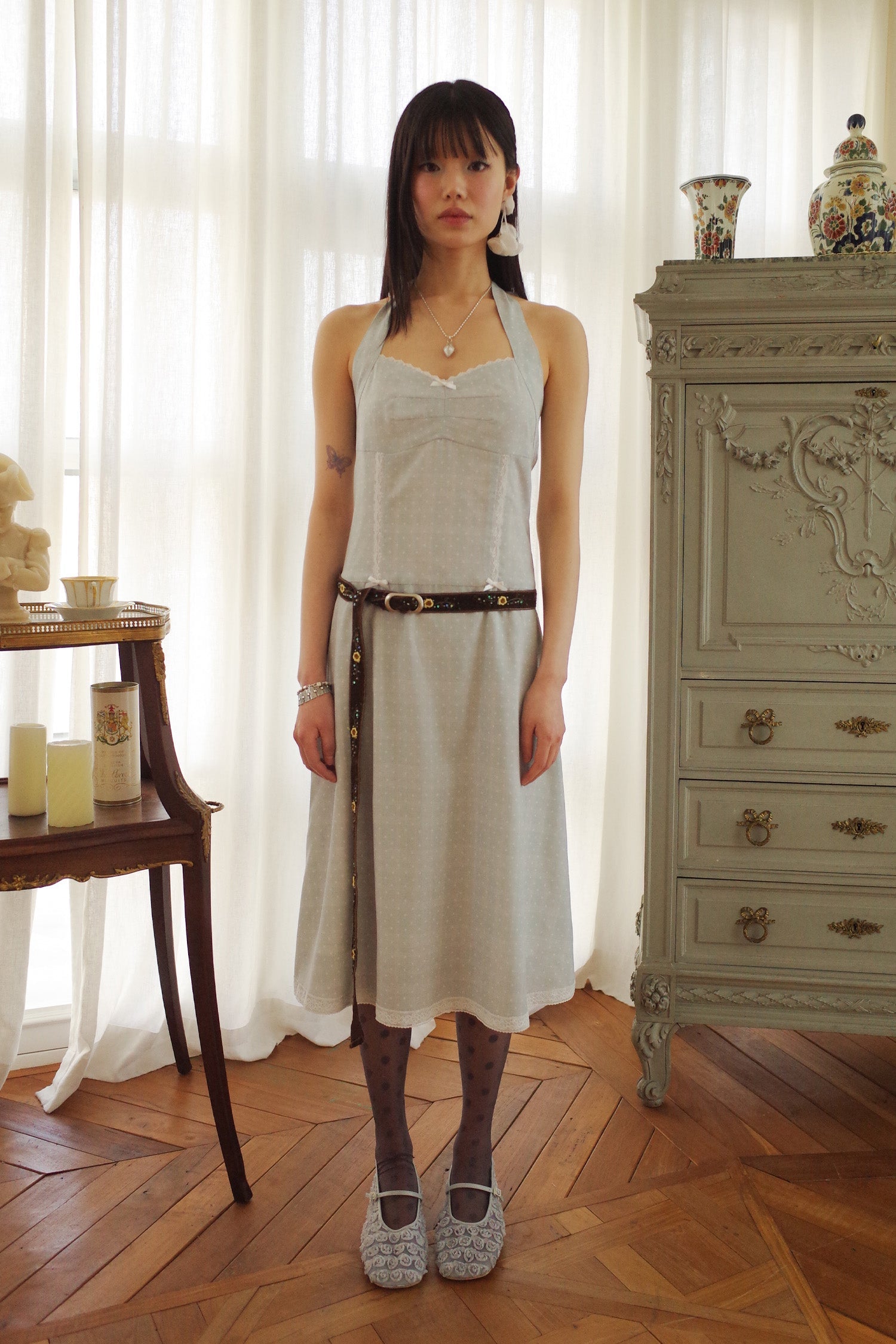 alcmy-ss-25-dots-halter-dress-mint