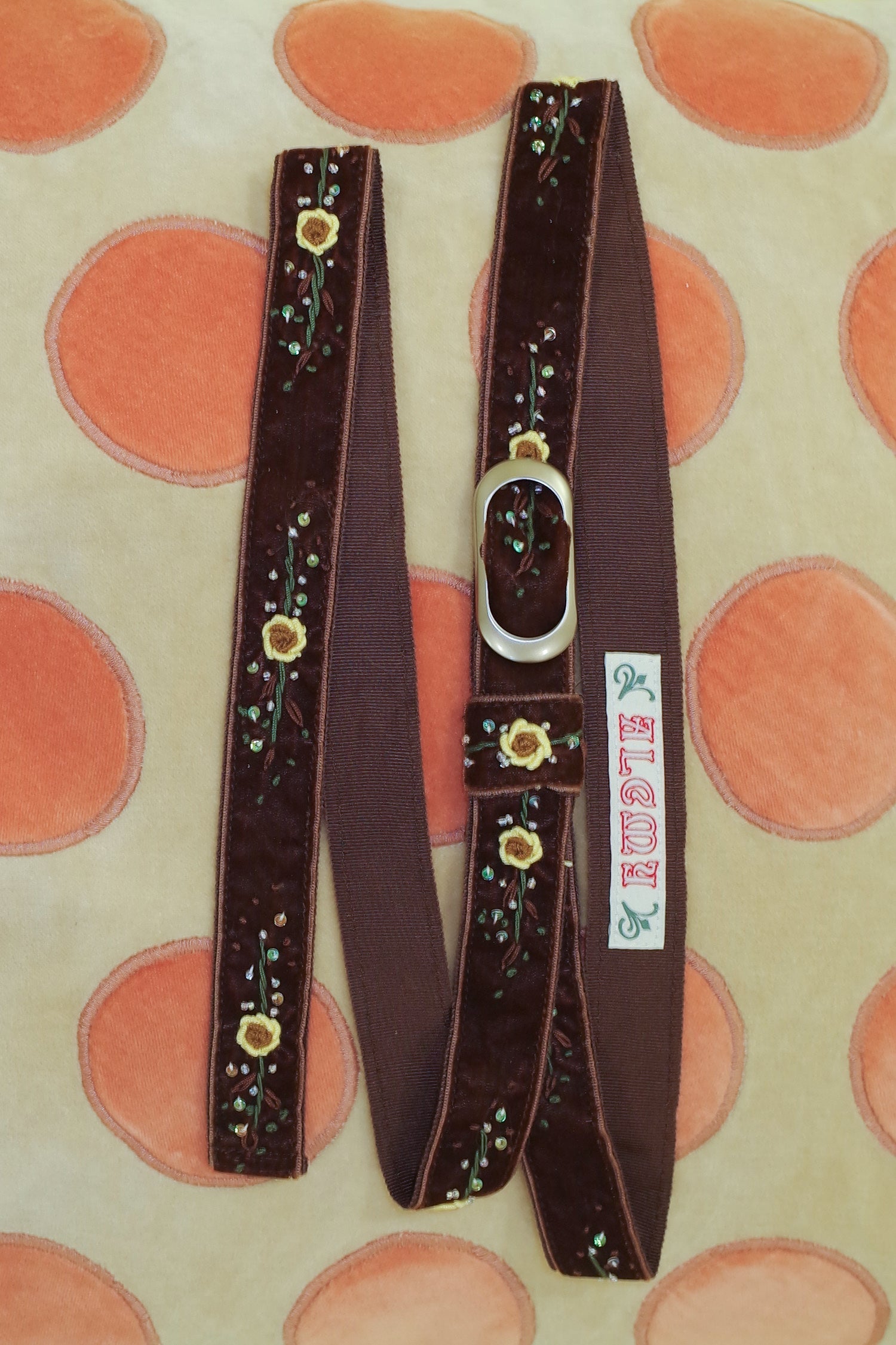 alcmy-fw-26-velvet-flower-embroidery-belt-black-s