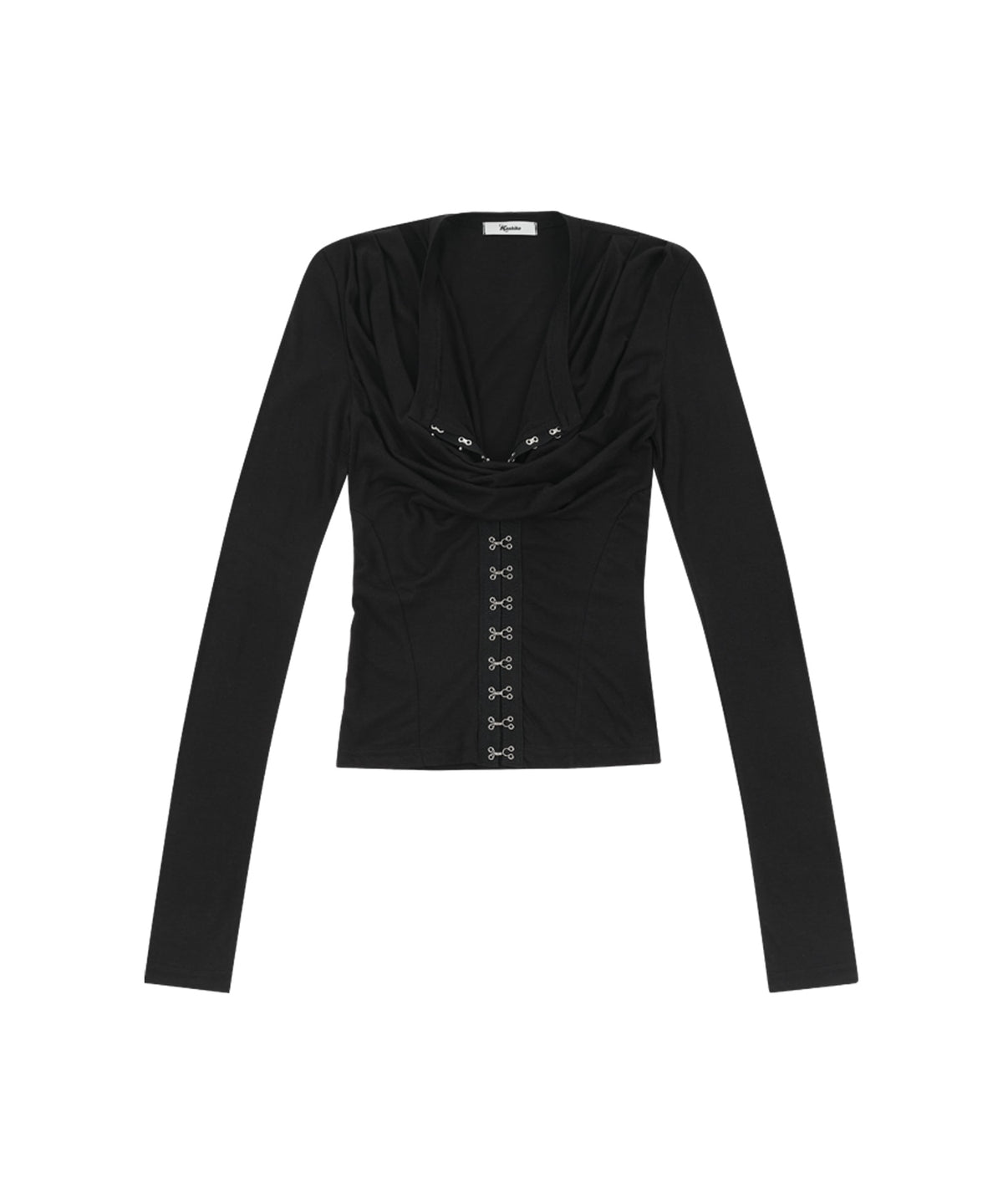 kashiko-fw-26-romantic-hook-corset-top-black-black-s