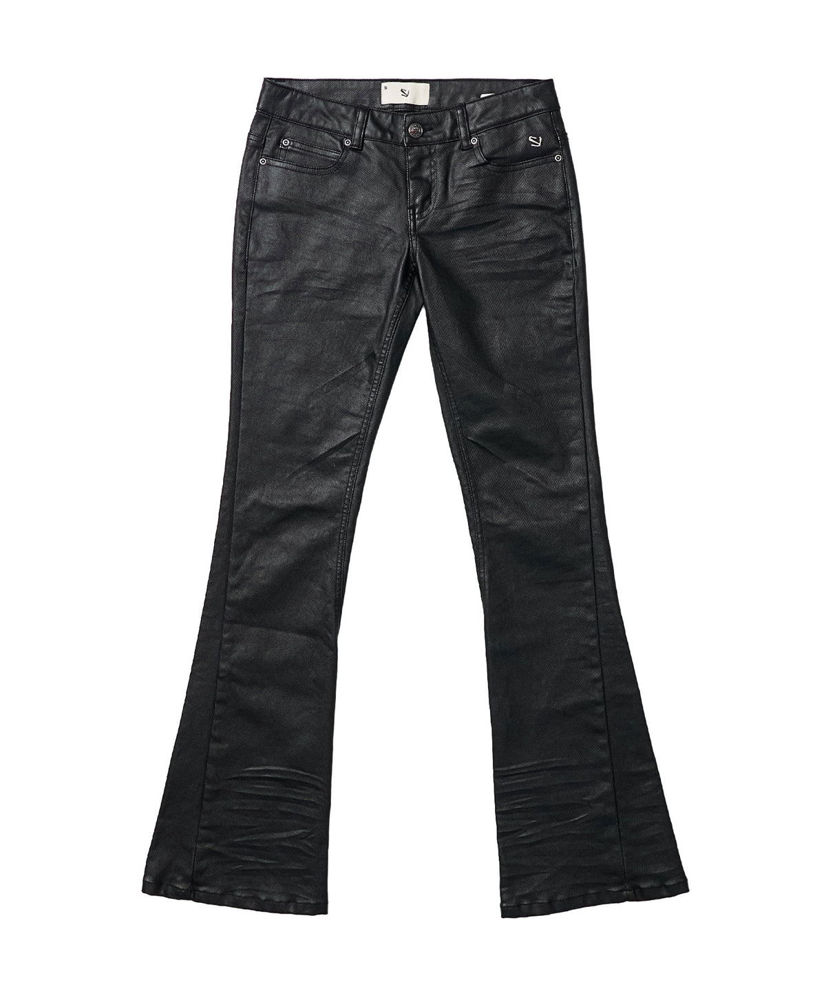 schism-inducing-fw-26-coated-bootcut-pants-black-black-s