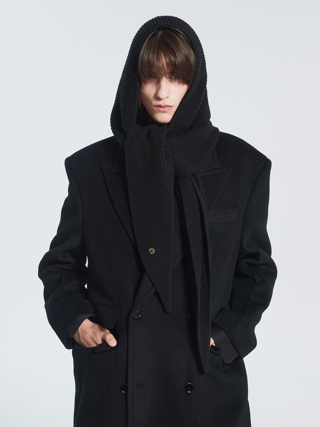 racleur-ss-26-ra-wool-knit-hood-muffler-2color-black-black-s