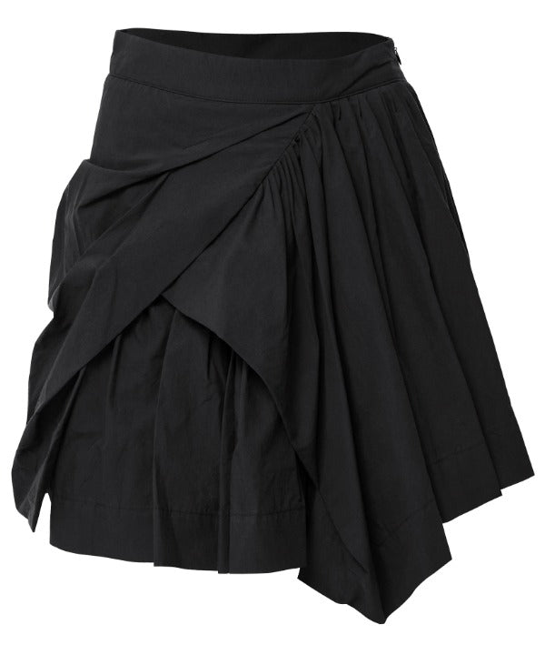 flareup-ss-25-asymmetrical-draped-layered-skirt-(fl252_black)