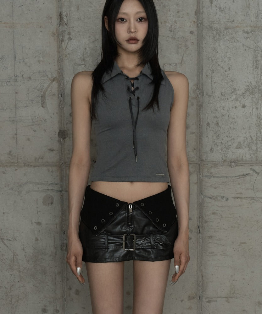 etre-au-sommet-ss-26-halter-back-circle-corset-collar-sleeve-dark-gray-dark-gray-s