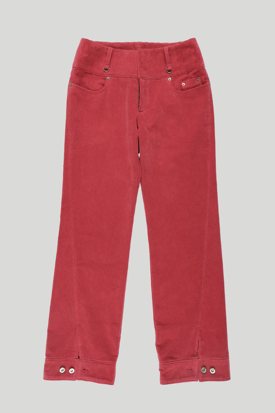 still-lethardy-fw-26-button-cuff-corduroy-trousers-red-s