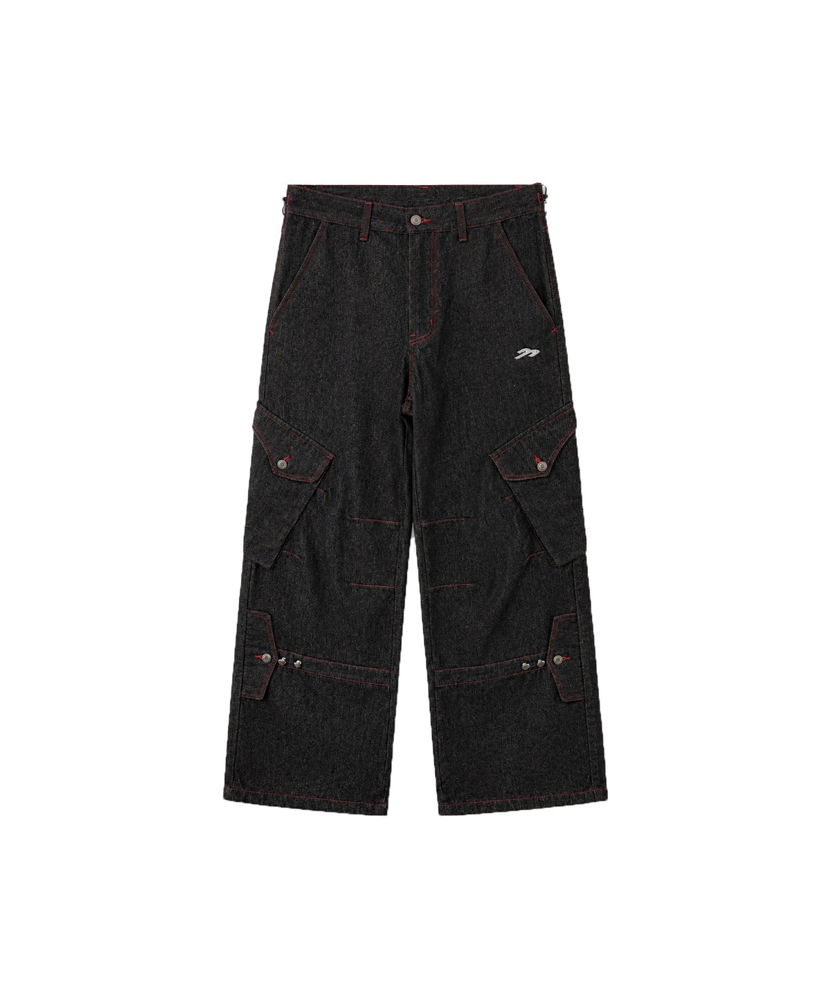 tansanmagnesium-fw-26-colorblock-stitch-cargo-denim-pants-black-black-s