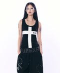 setup-exe-ss-26-logo-cross-sleeveless-top-black-black-s