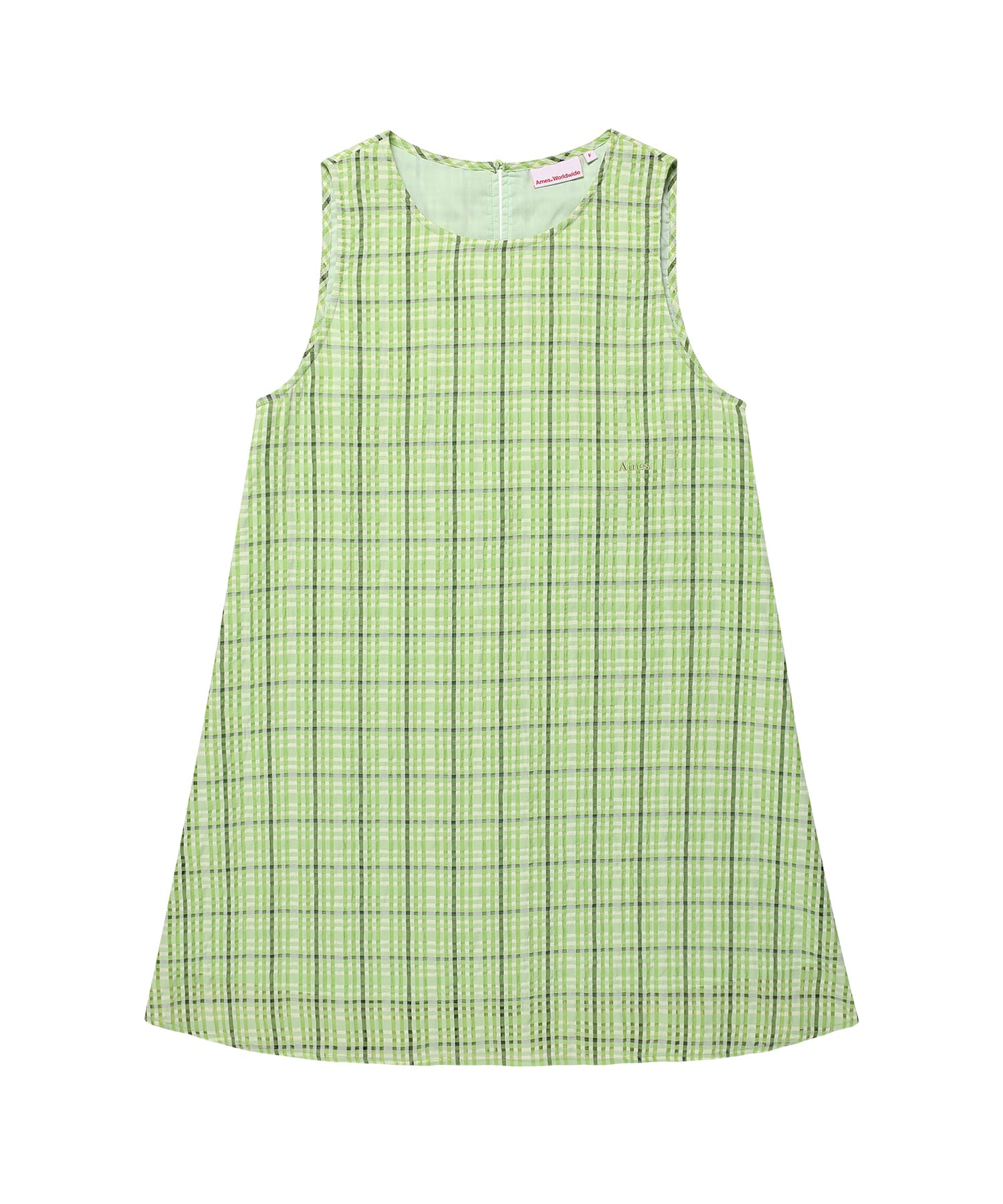 ames-worldwide-fw-26-check-layered-dress-green-green-s