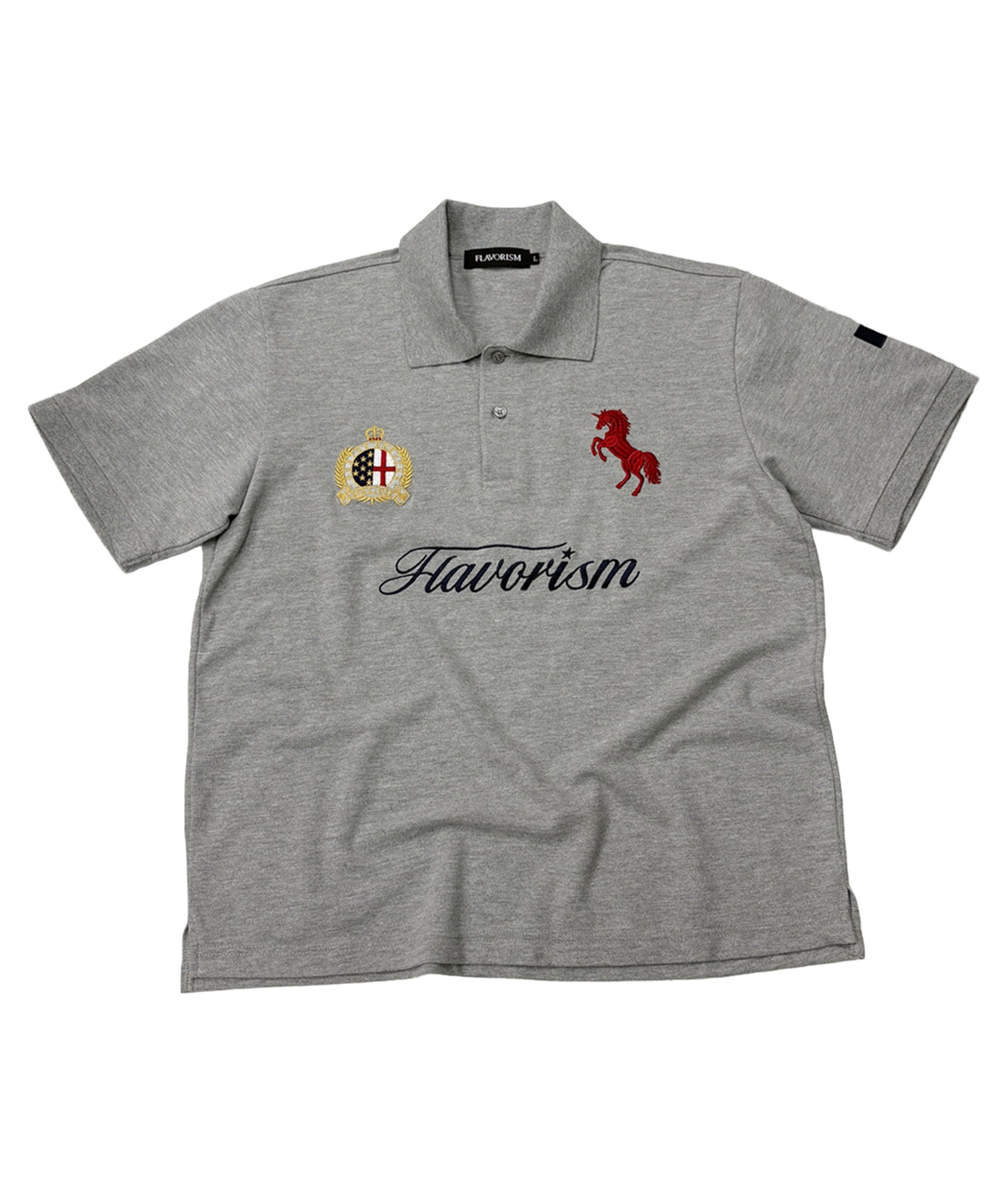 flavorism-ss-26-red-horse-pique-shirt-tt0097-2-grey-s