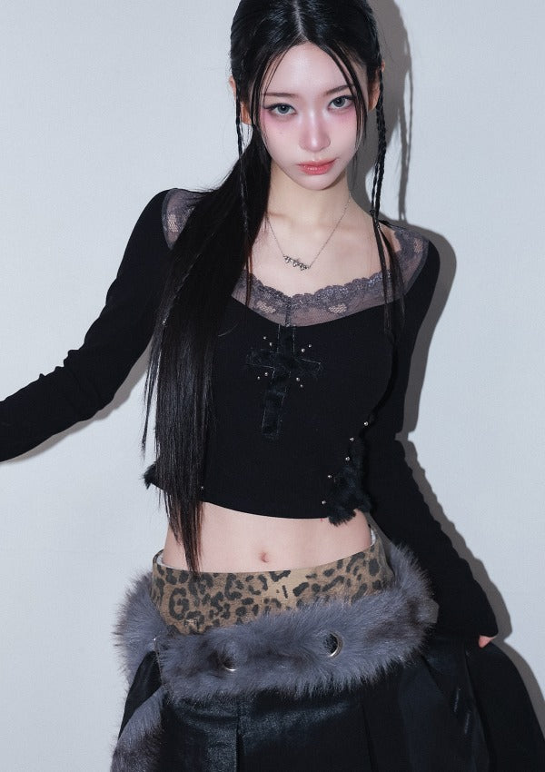 cherryquiri-fw-25-cross-patch-lace-sleeve-black-black-s