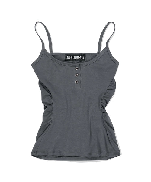 a-few-comments-fw-25-metal-button-shirring-tank-top-charcoal-charcoal-s