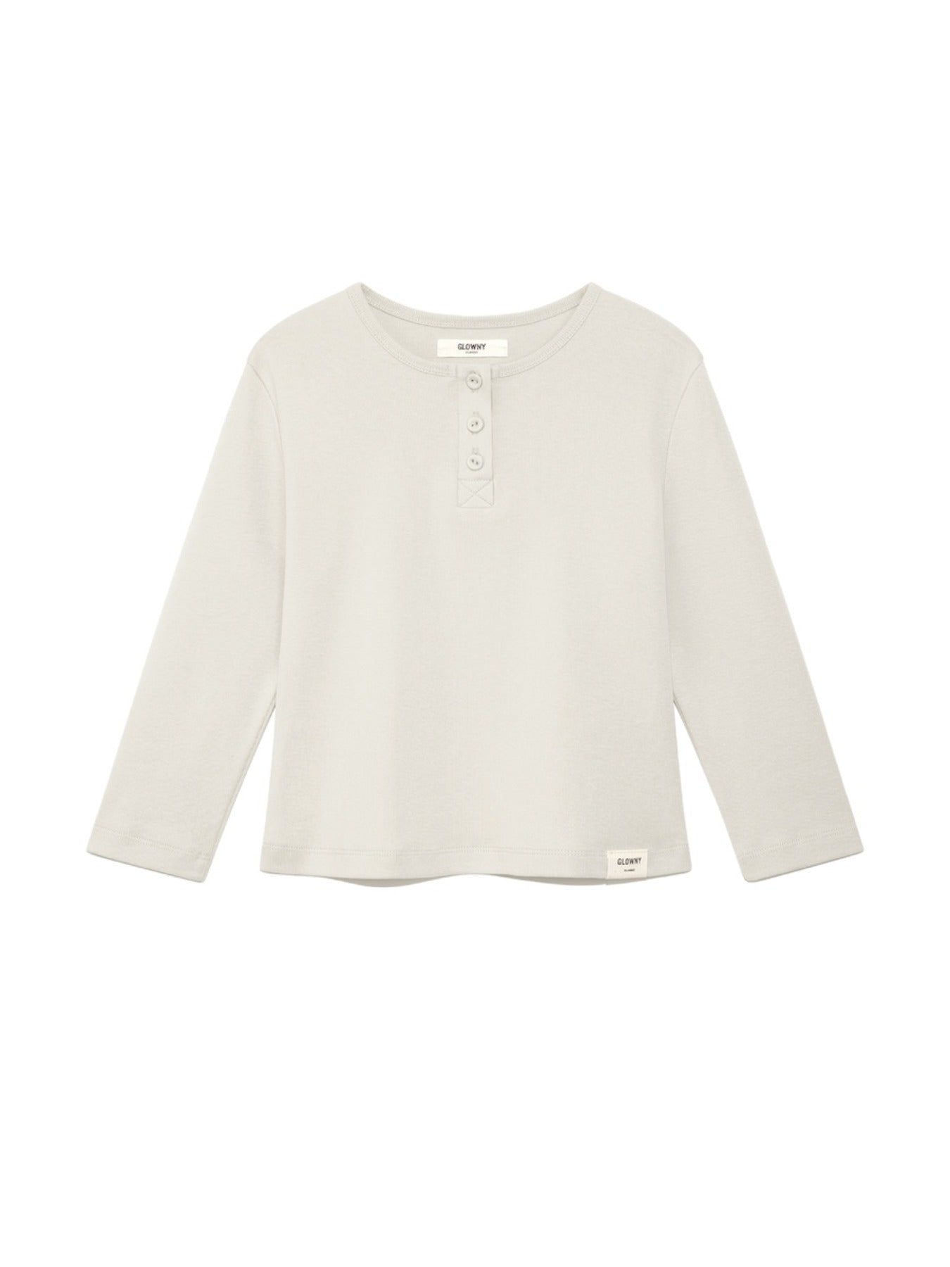 glowny-ss-25-3-4-button-fly-tee-marshmallow-marshmallow-s