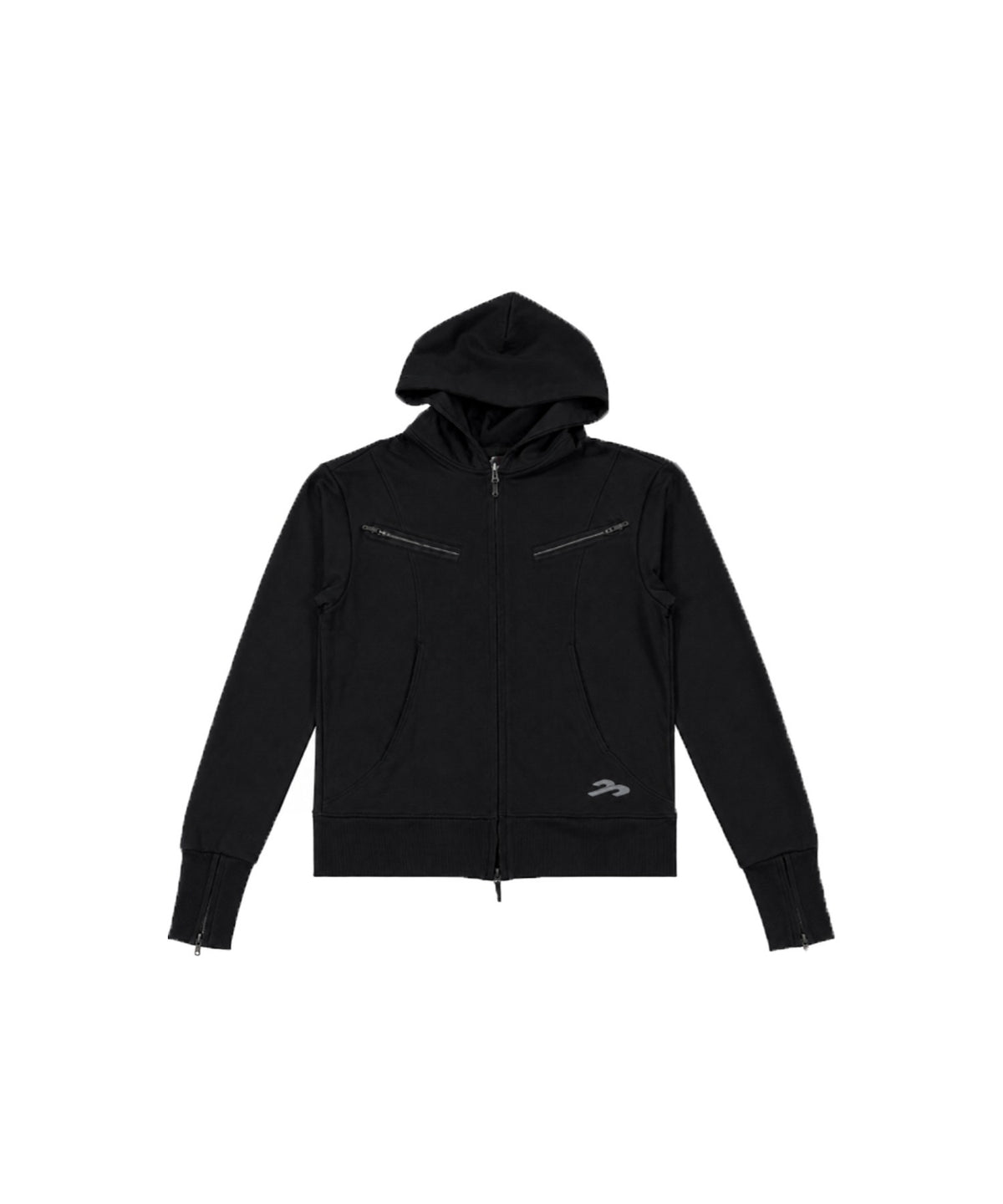 tansanmagnesium-fw-26-double-zipper-pocket-hood-zip-up-black-black-s