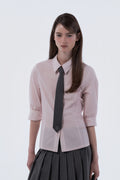 mausoleum-ss-26-mid-sleeve-tailored-shirt-pink-stripe-pink-stripe-s
