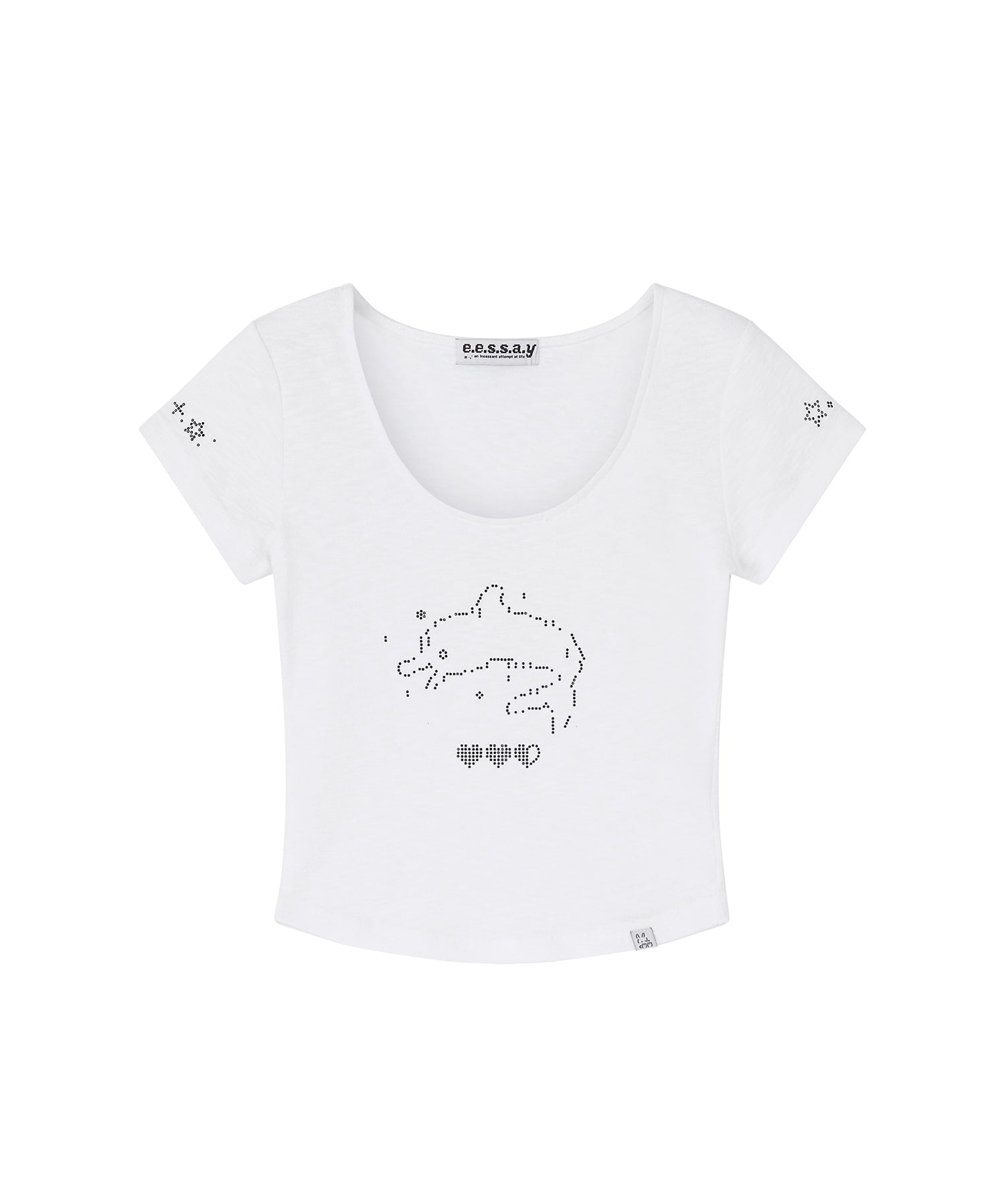[EESSAY] DOLPHIN T SHIRT - WHITE
