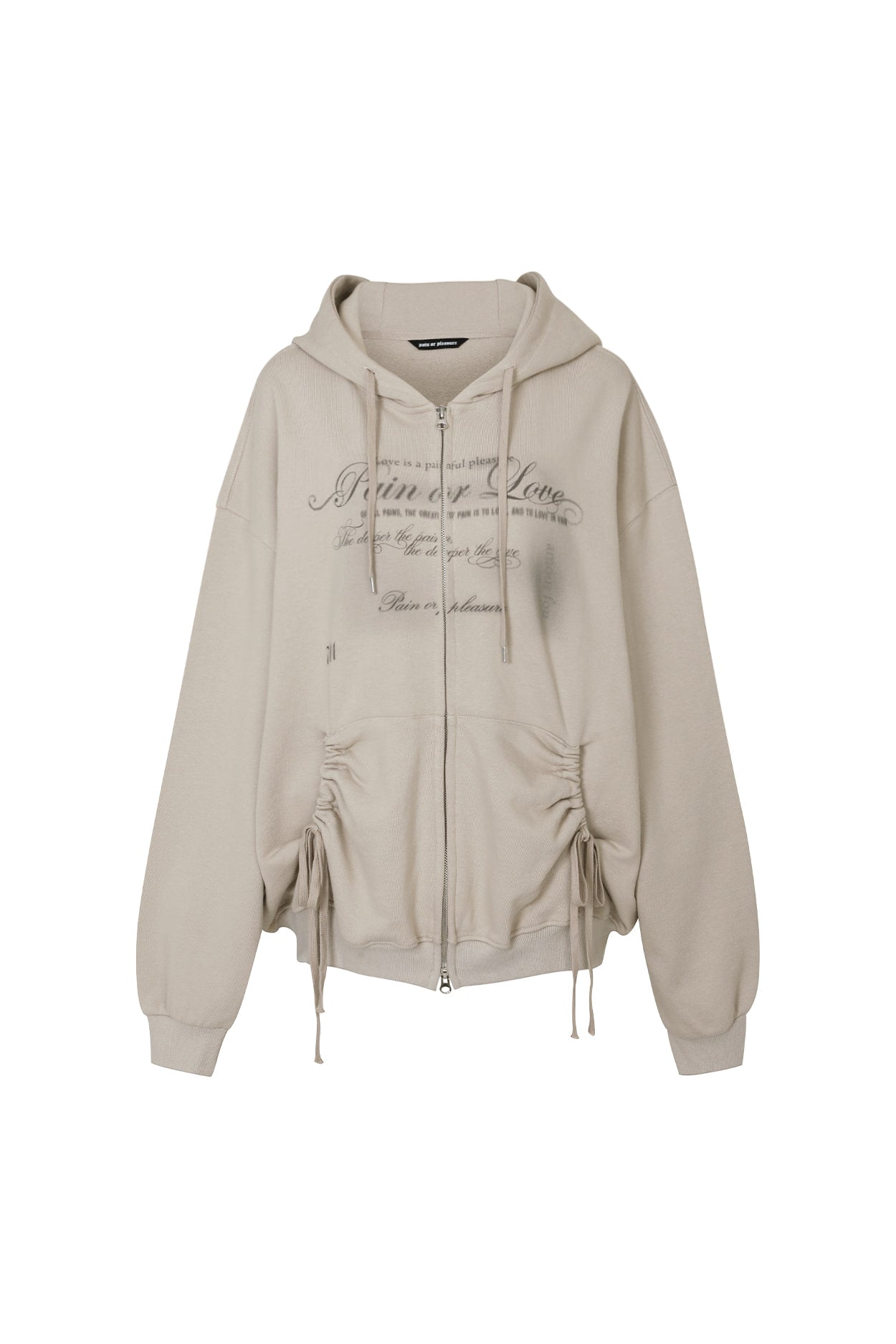 pain-or-pleasure-fw-24-fog-2way-hood-zipup-beige