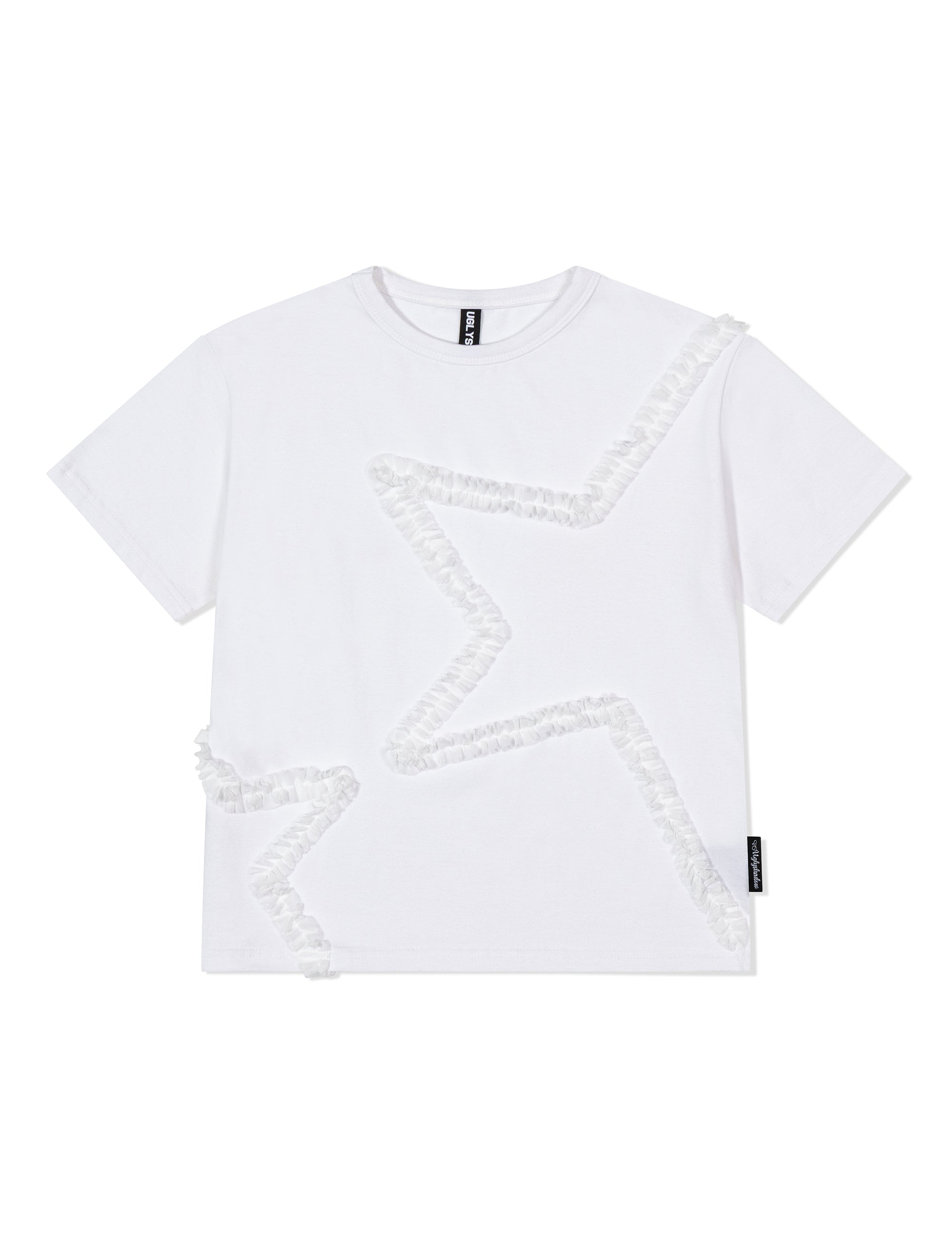 ugly-shadow-ss-25-star-basic-tshirt(white)