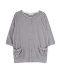 high-school-disco-ss-26-lace-vintage-cardigan-gray-gray-s
