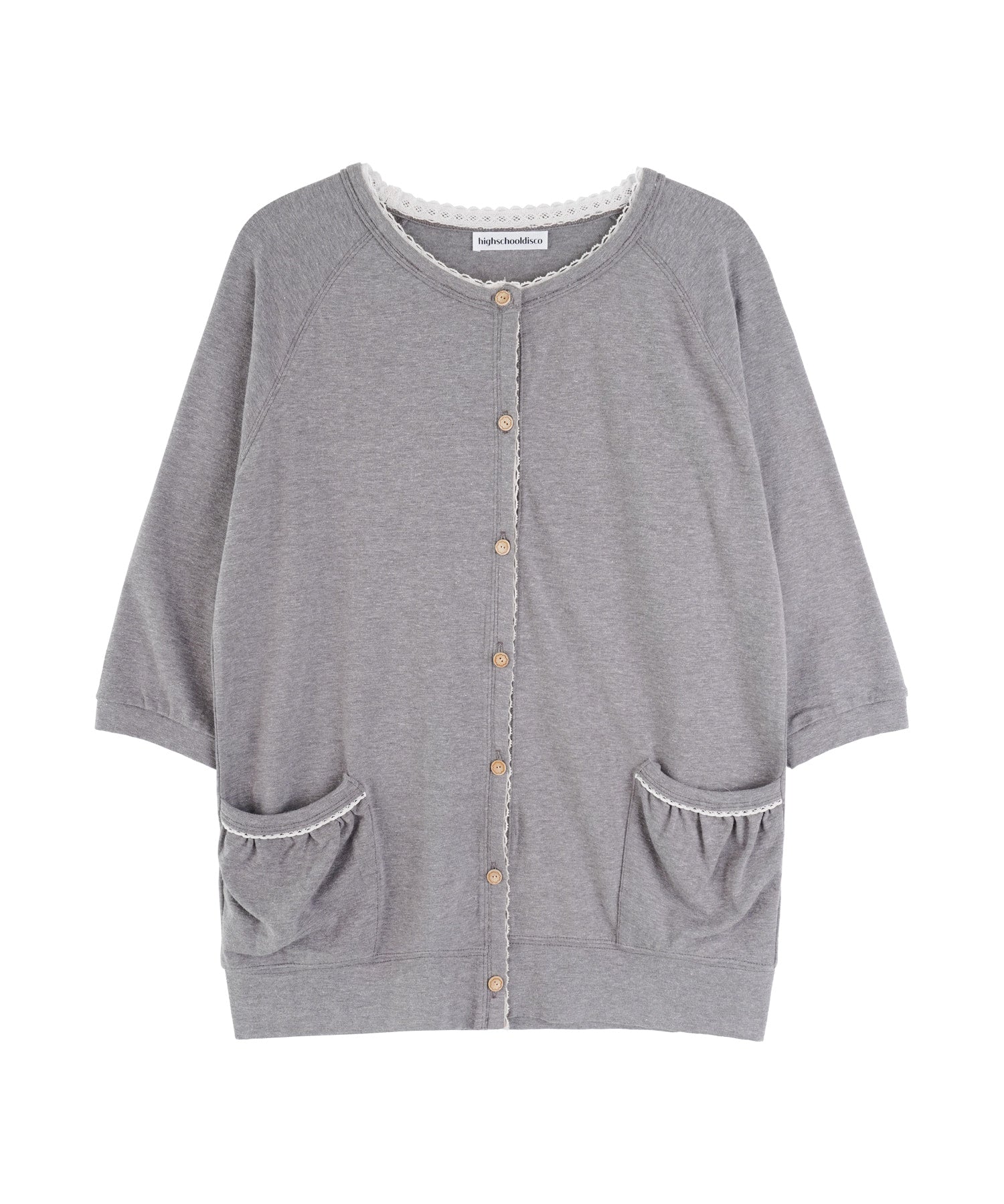 high-school-disco-ss-26-lace-vintage-cardigan-gray-gray-s