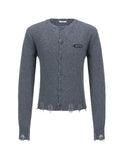 lecyto-fw-26-destroyed-round-wool-knit-cardigan-charcoal-charcoal-s