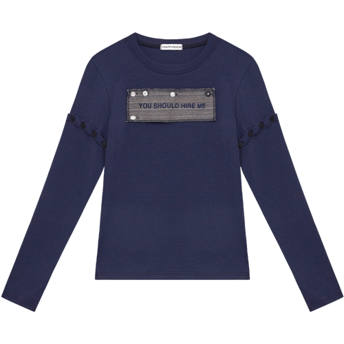 crappyroom-fw-25-hire-me-convertible-long-sleeve-navy-navy-s
