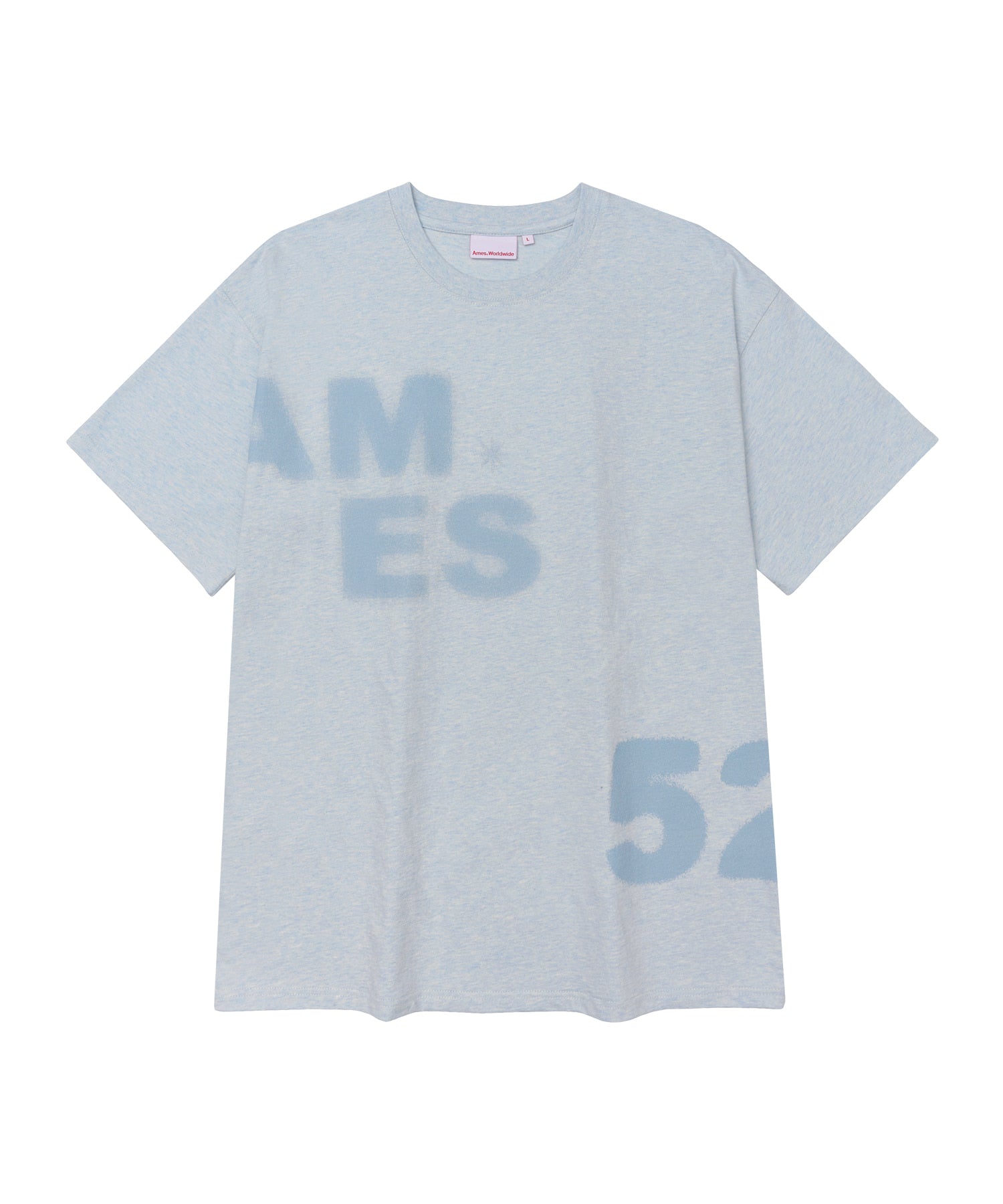 ames-worldwide-fw-26-spray-52-typo-tee-blue-s