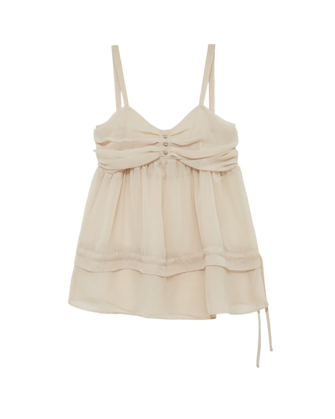 hetit-fw-26-mirrorball-sheer-shirring-top-ivory-ivory-s