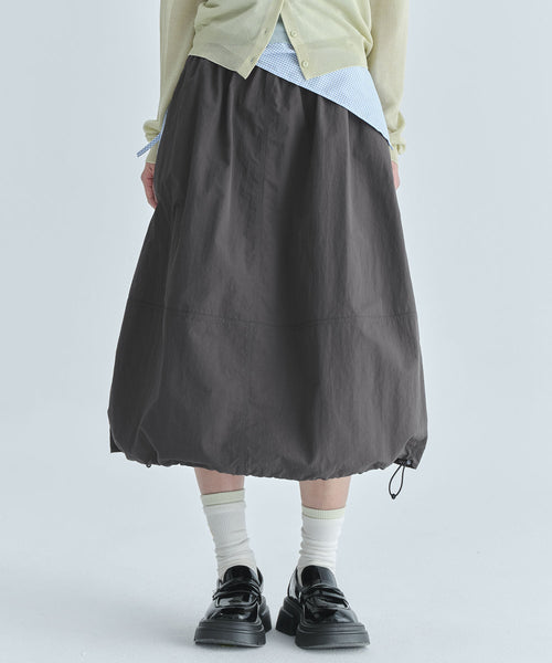 codegraphy-ss-26-nylon-skirt-charcoal-charcoal-s